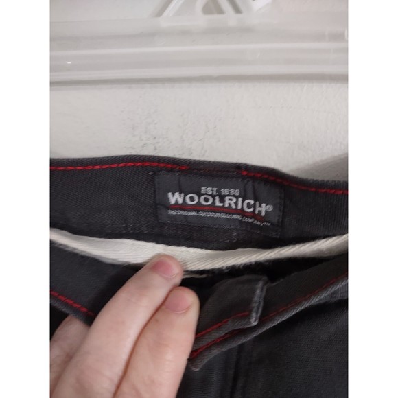 Woolrich Men's 40x30 Solid Gray Straight Leg Chino Pants Flat Front Zip Pockets - Picture 5 of 8